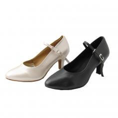 Danzcue \"Claire\" Adult Closed Toe Ballroom Shoes