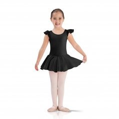 Leo\'s Child Flutter Sleeve Skirted Leotard