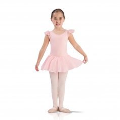 Leo\'s Child Flutter Sleeve Skirted Leotard