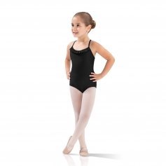 Leo\'s Front Neck Ruffle Camisole Leotard