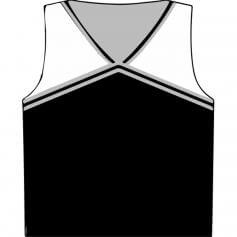 Motionwear Child V-Neck Cheer Racerback Shell