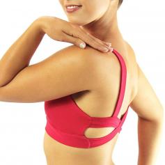Suede Tactel Criss Cross Bra Top