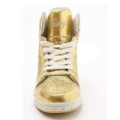 Pastry Dance Adult \"Glam Pie\" Glitter Gold Sneaker