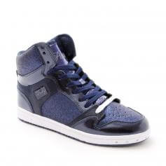 Pastry Dance Adult \"Glam Pie\" Glitter Navy Sneaker