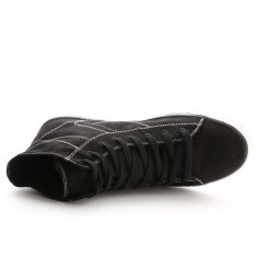 Pastry Cassatta Adult Black/White Stretch Canvas High Tops