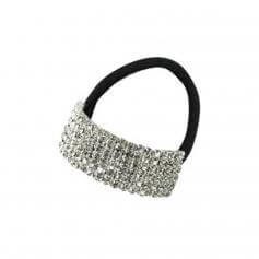 Starlight Child 6-Row Crystal Cuff Ponytail Binder