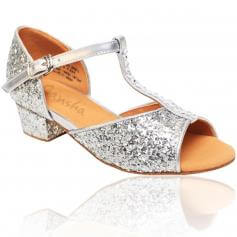 Sansha Child/Youth \"Alexa\" Glittery Ballroom Shoe
