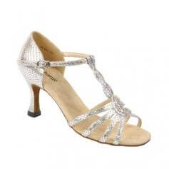 Stephanie Ladies Bronze Leather/Scale 2" Heel Ballroom Shoes [SPH12029]