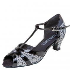 GOGO Ladies 1.3\" Heel T-Strap Ballroom Shoe