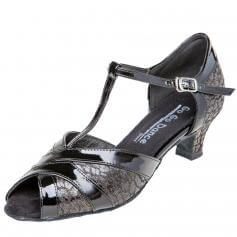 GOGO Ladies 1.3\" Heel T-Strap Ballroom Shoe