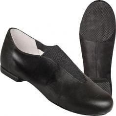 Dance Class® Adult Leather Center Gore Jazz Shoe [TRMGS401]