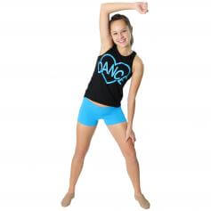 Trendy Trends Lace Back Laser Heart Dance Tank