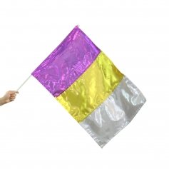 Metallic Flag with Rod