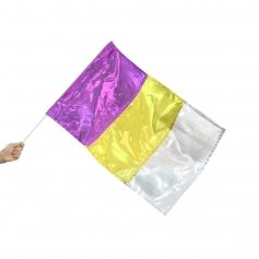 Metallic Flag with Rod