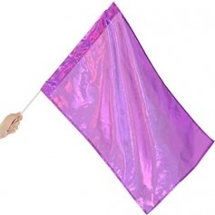 Metallic Flag with Rod