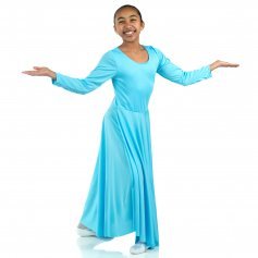 Danzcue Praise Full Length Long Sleeve Child Dance Dress