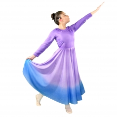 Danzcue Praise Full Length Long Sleeve Child Dance Dress