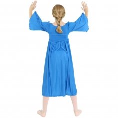 Danzcue Shimmery Asymmetrical Bell Sleeve Child Praise Dance Dress