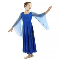 Danzcue Child Princess Angel Sleeve Praise Dance Dress
