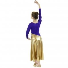 Danzcue Child Bi Color Long Sleeve Praise Dance Dress