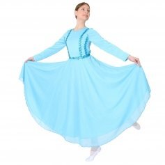 Danzcue Full Length Vivid Chiffon Dress