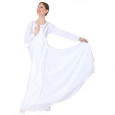 Danzcue Full Length Vivid Chiffon Praise Dance Dress