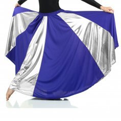 Girls Liturgical Dance Dress Kids Spirit Praise Ballroom Full Circle Maxi Skirts 