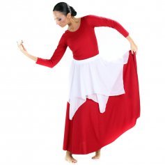 Danzcue Double Layer Chiffon Skirt(bottom piece not included)