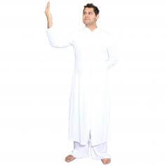 Mens Robe with Stand-up Collar