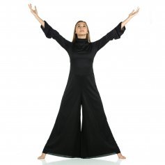 Danzcue Long Sleeve Praise Dance Turtleneck Jumpsuit