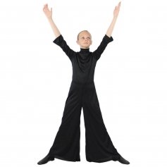 Danzcue Child Praise Dance Long Sleeve Turtleneck Jumpsuit