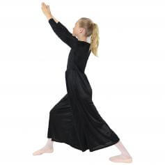 Danzcue Child Long Sleeve Crew Neck Praise Dance Jumpsuit