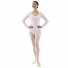 Danzcue Basic Nylon Long Sleeve Adult Leotard [WSS005]