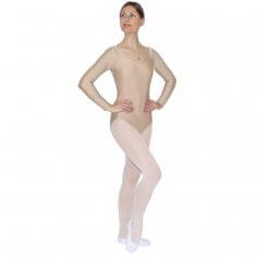 Danzcue Basic Nylon Long Sleeve Adult Leotard