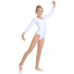 Danzcue Basic Nylon Long Sleeve Child Leotard