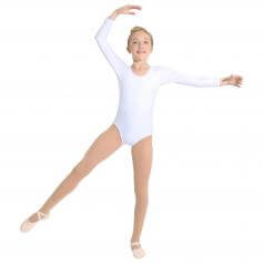 Danzcue Basic Nylon Long Sleeve Child Leotard