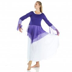 Danzcue Ministry Dance Chiffon Skirted Tunic