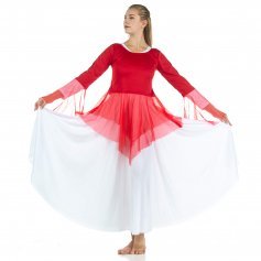 Danzcue Ministry Dance Chiffon Skirted Tunic