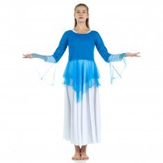 Danzcue Ministry Dance Chiffon Skirted Tunic