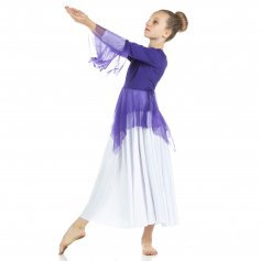 Child Ministry Dance Chiffon Skirted Tunic