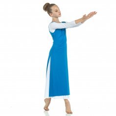 Child Worship Dance Tunic with Side Slits (white dress not included)