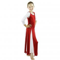 Danzcue Praise Dance Paneled Tunic (white dress not included)