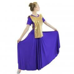 Danzcue Polyester Ephod Praise Dance Top [WST512-GLD]