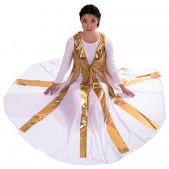 Danzcue Praise Dance Metallic Streamer Tunic (dress not included)