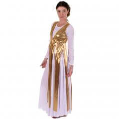 Danzcue Praise Dance Metallic Streamer Tunic (dress not included)