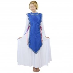 Danzcue Ministry Dance Satin Traditional Ephod Top