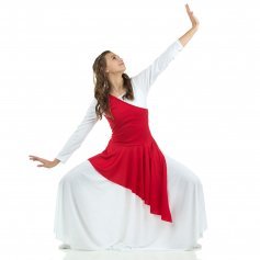 Danzcue Womens Asymmetrical Praise Dance Tunic