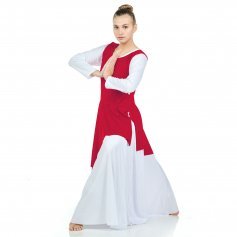 Danzcue Asymmetrical Praise Dance Tunic with Side Slits