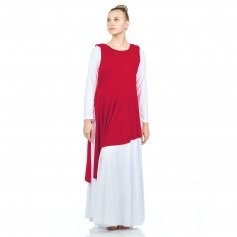 Danzcue Asymmetrical Praise Dance Tunic with Side Slits