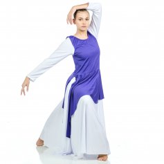 Danzcue Asymmetrical Praise Dance Tunic with Side Slits